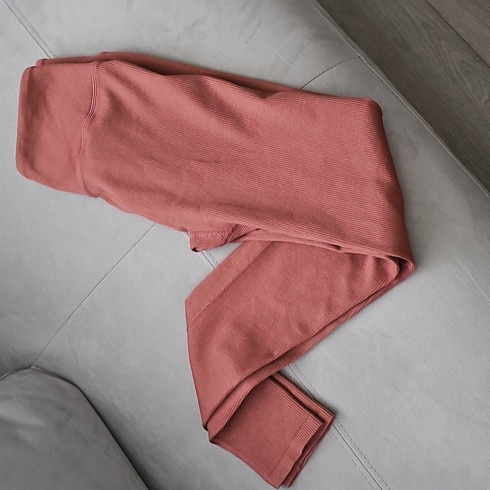 Fabletics Cherry Mocha Ribbed Leggings - Picture 9 of 9